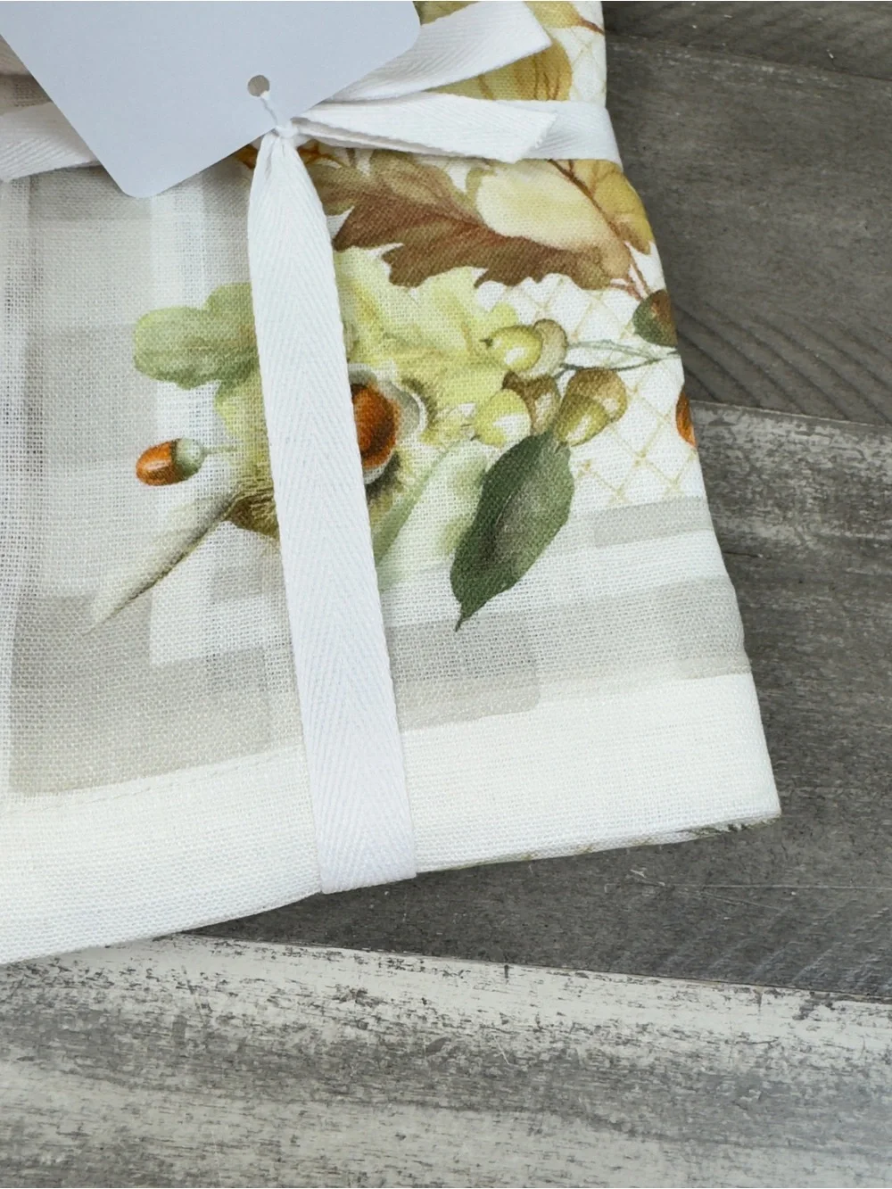 Williams Sonoma Chestnut Dinner Napkins Set/4 Multicolor NWT